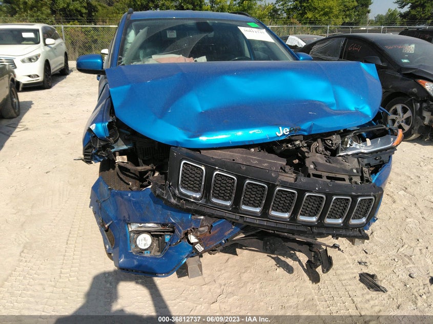VIN 3C4NJCBB9MT538613 2021 JEEP COMPASS LATITUDE
