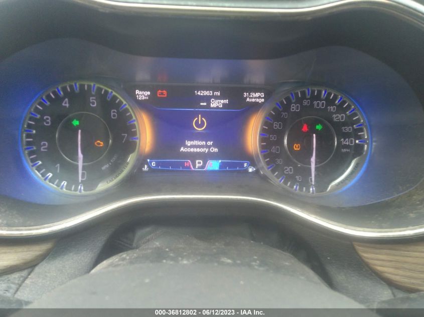 2015 CHRYSLER 200 C - 1C3CCCCB5FN608664