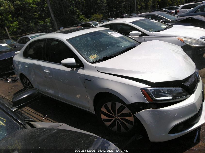 2013 VOLKSWAGEN JETTA SEDAN HYBRID SEL PREMIUM - 3VW637AJ4DM251248