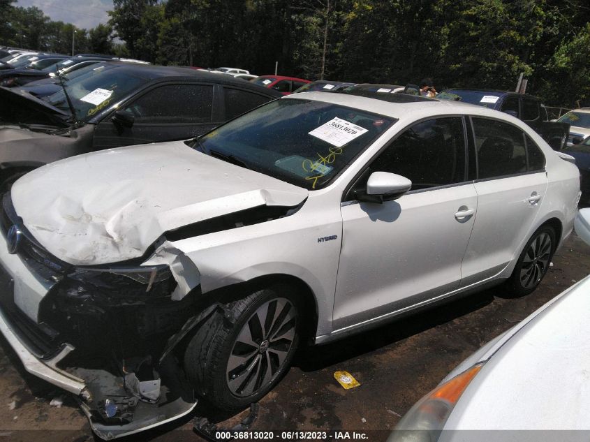 2013 VOLKSWAGEN JETTA SEDAN HYBRID SEL PREMIUM - 3VW637AJ4DM251248