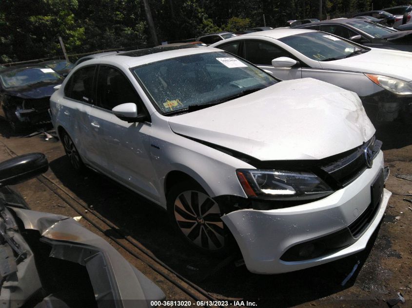 2013 VOLKSWAGEN JETTA SEDAN HYBRID SEL PREMIUM - 3VW637AJ4DM251248