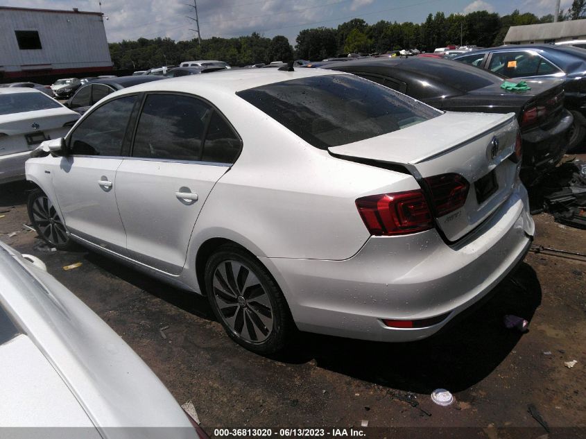 2013 VOLKSWAGEN JETTA SEDAN HYBRID SEL PREMIUM - 3VW637AJ4DM251248