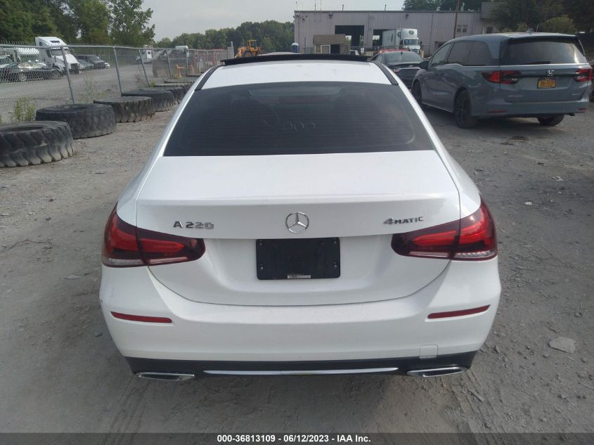 2019 MERCEDES-BENZ A-CLASS A 220 WDD3G4FB0KW026712