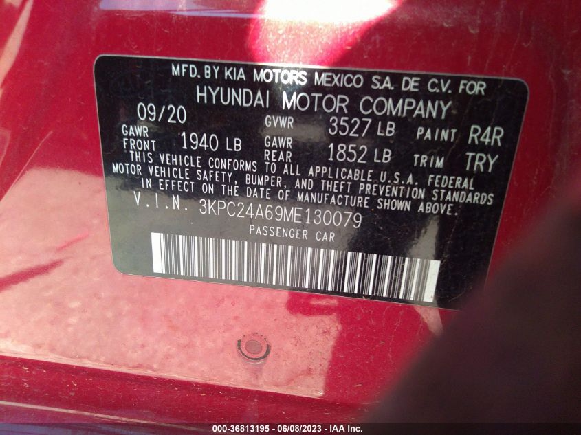 2021 HYUNDAI ACCENT SE - 3KPC24A69ME130079