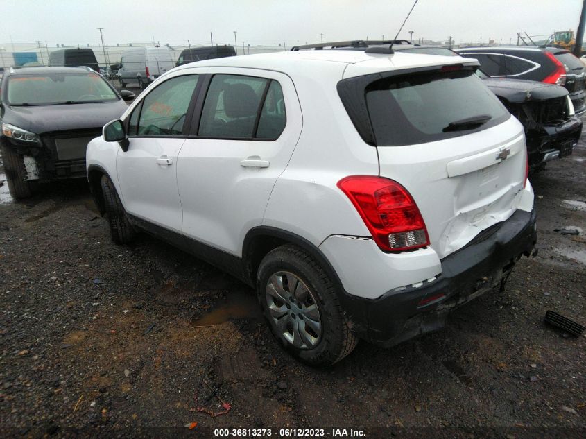 2016 CHEVROLET TRAX LS - KL7CJKSB1GB539856
