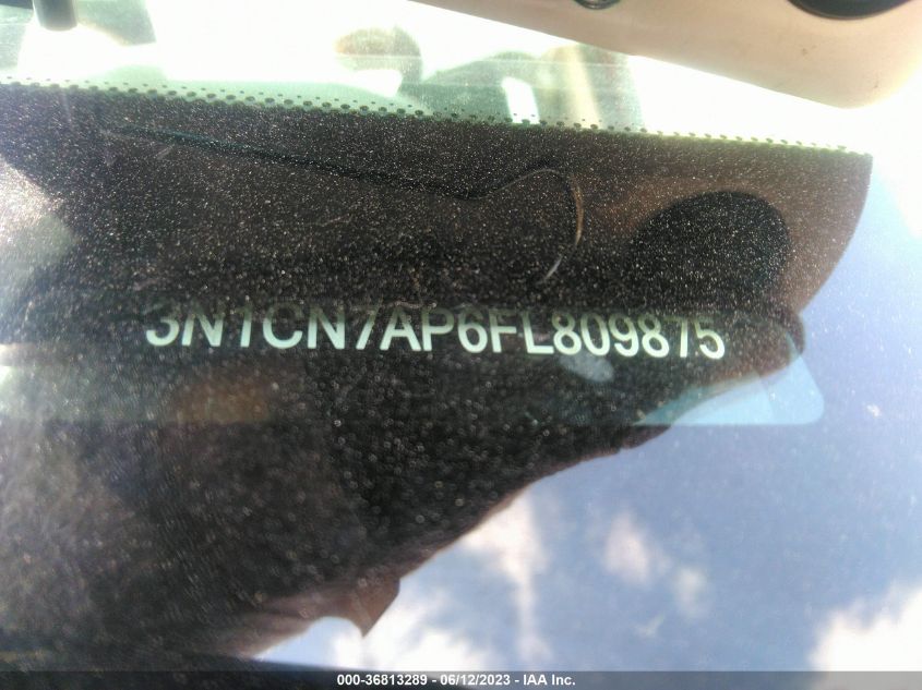 2015 NISSAN VERSA S PLUS - 3N1CN7AP6FL809875