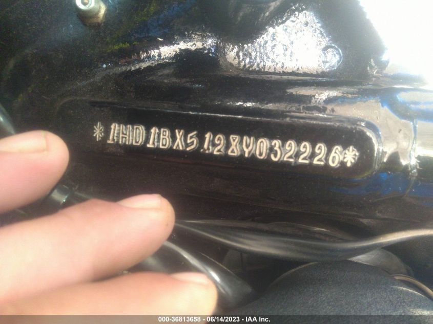 2008 HARLEY-DAVIDSON FLSTF 1HD1BX5128Y032226