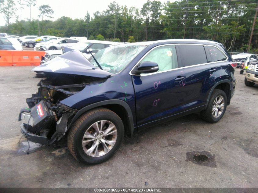 2015 TOYOTA HIGHLANDER XLE - 5TDJKRFH5FS134993