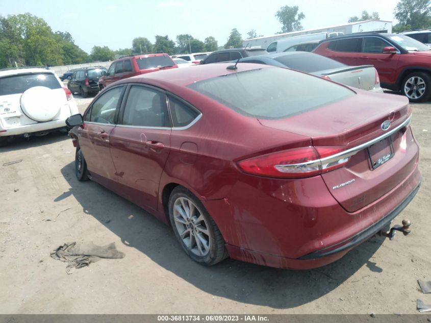 2017 FORD FUSION SE - 3FA6P0H77HR199704