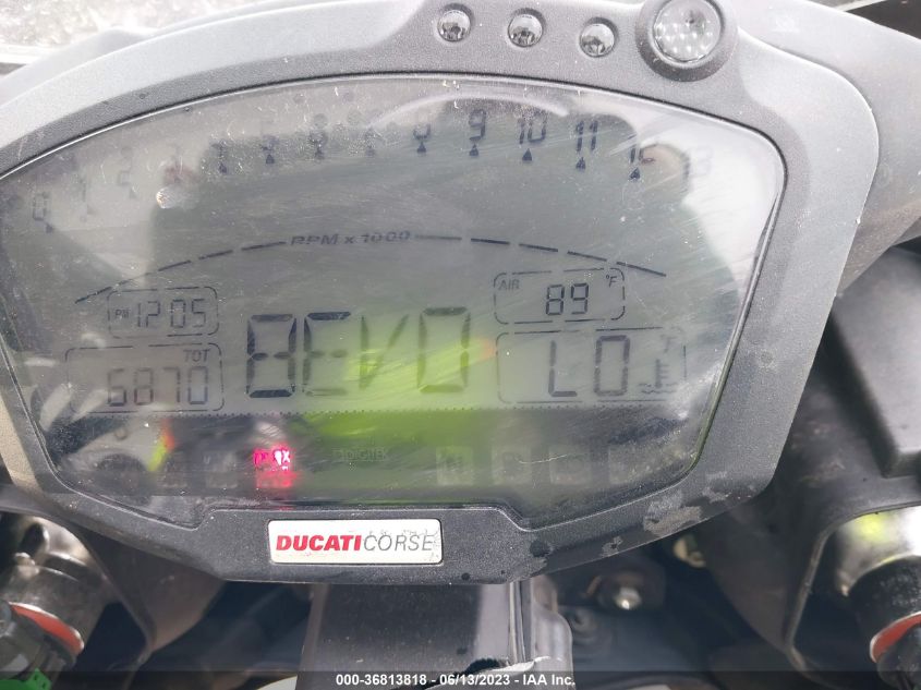 2011 DUCATI 848 ZDM1XBMV4BB016456