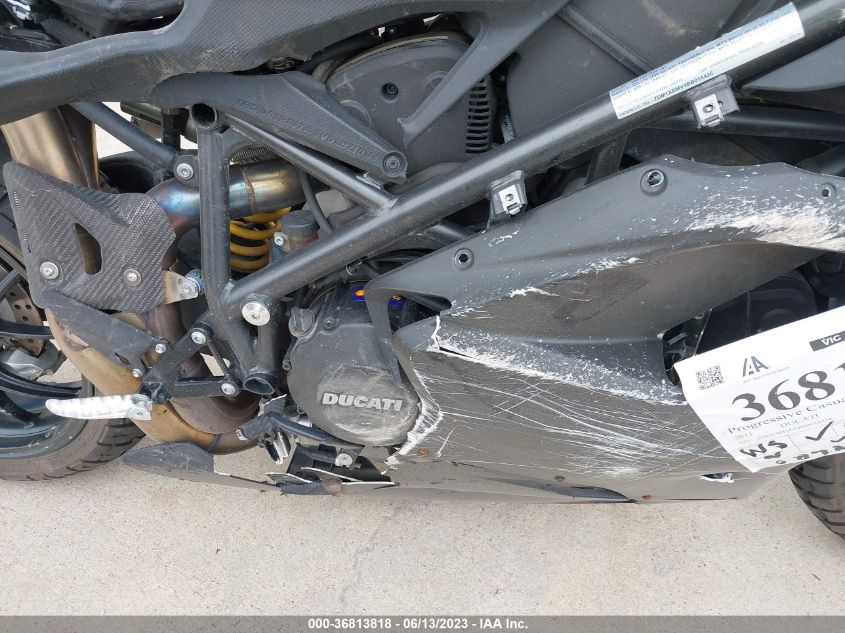 2011 DUCATI 848 ZDM1XBMV4BB016456