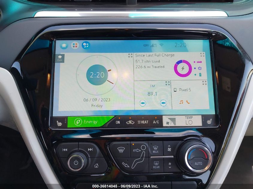 2019 CHEVROLET BOLT EV PREMIER - 1G1FZ6S00K4105335
