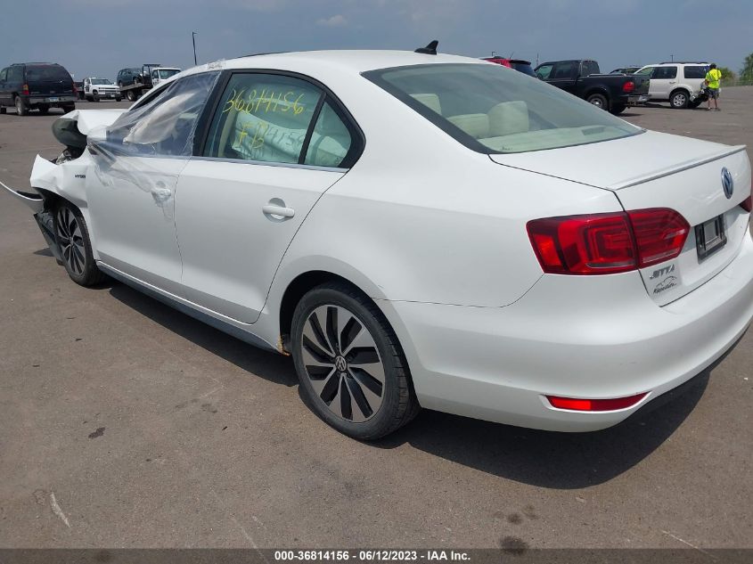 2014 VOLKSWAGEN JETTA SEDAN HYBRID SEL PREMIUM - 3VW637AJ8EM290796