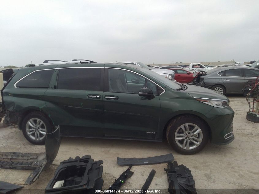 2021 TOYOTA SIENNA LIMITED/PLATINUM - 5TDZRKEC4MS034862