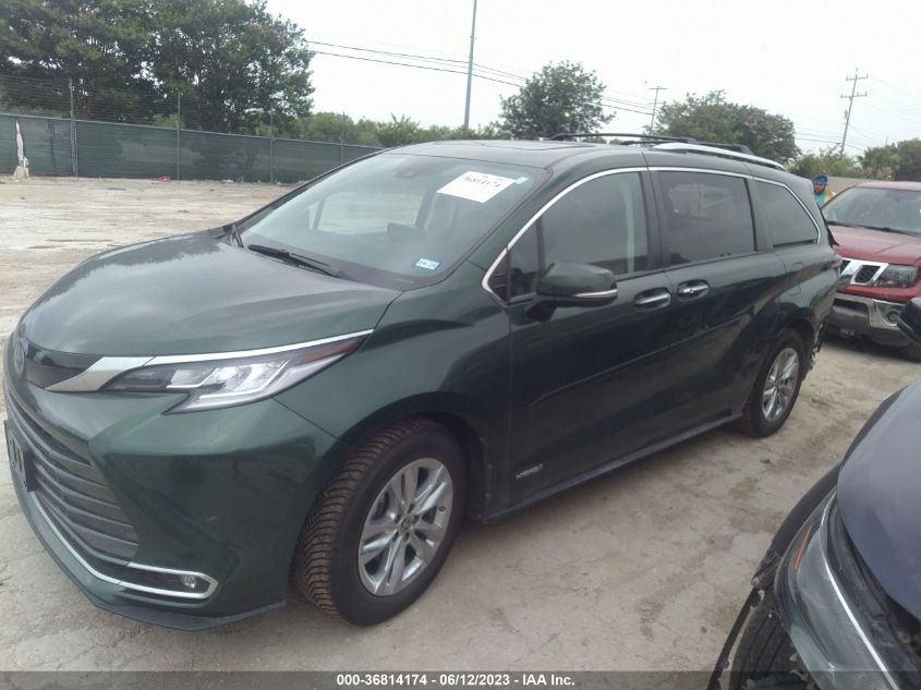 2021 TOYOTA SIENNA LIMITED/PLATINUM - 5TDZRKEC4MS034862