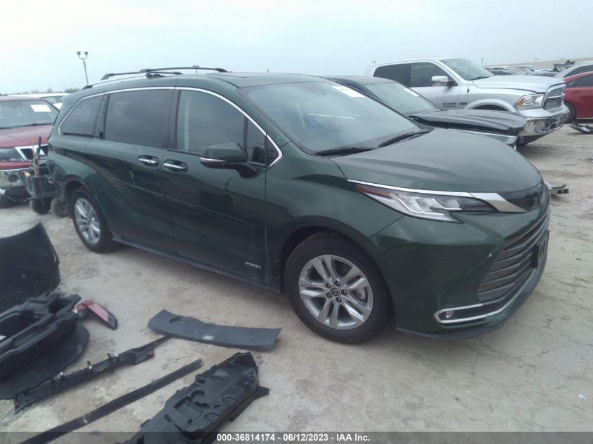 2021 TOYOTA SIENNA LIMITED/PLATINUM - 5TDZRKEC4MS034862