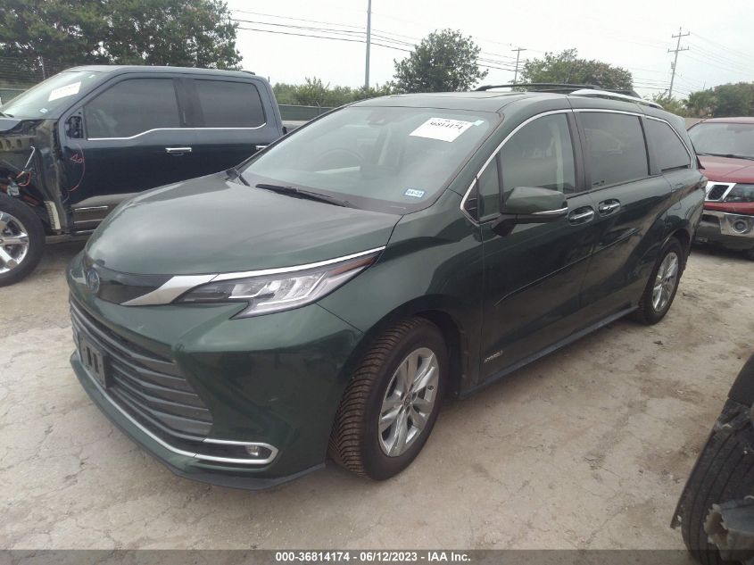 2021 TOYOTA SIENNA LIMITED/PLATINUM - 5TDZRKEC4MS034862