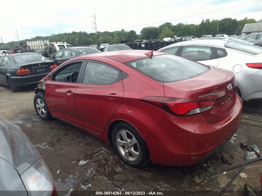 2015 HYUNDAI ELANTRA SE - KMHDH4AE1FU329184