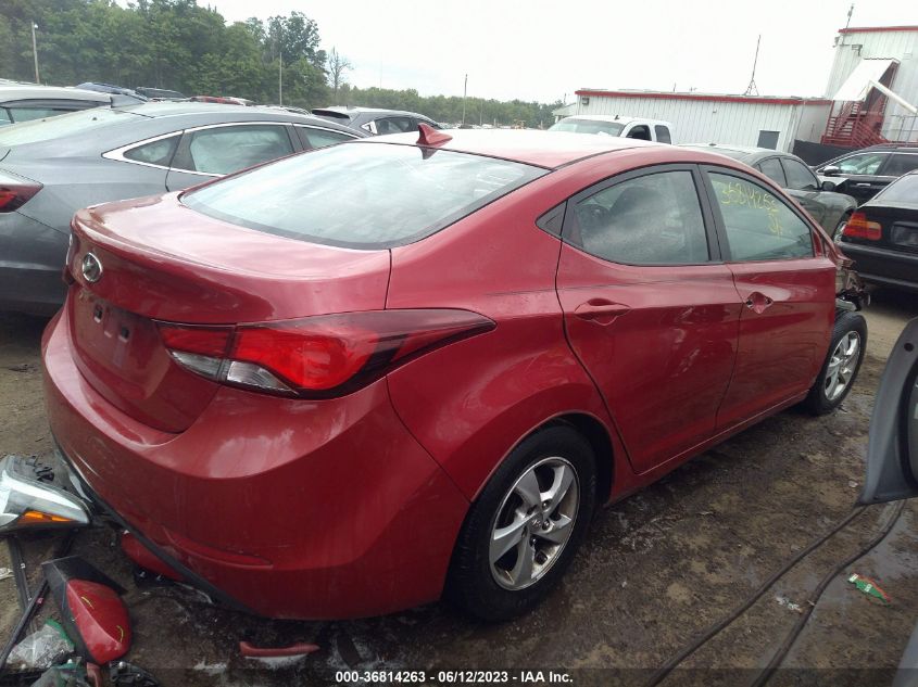 2015 HYUNDAI ELANTRA SE - KMHDH4AE1FU329184