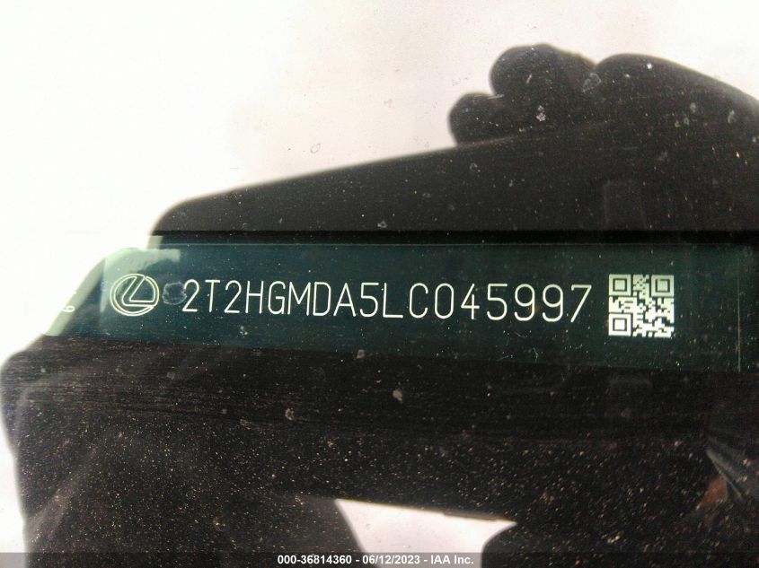 2020 LEXUS RX RX 450H - 2T2HGMDA5LC045997