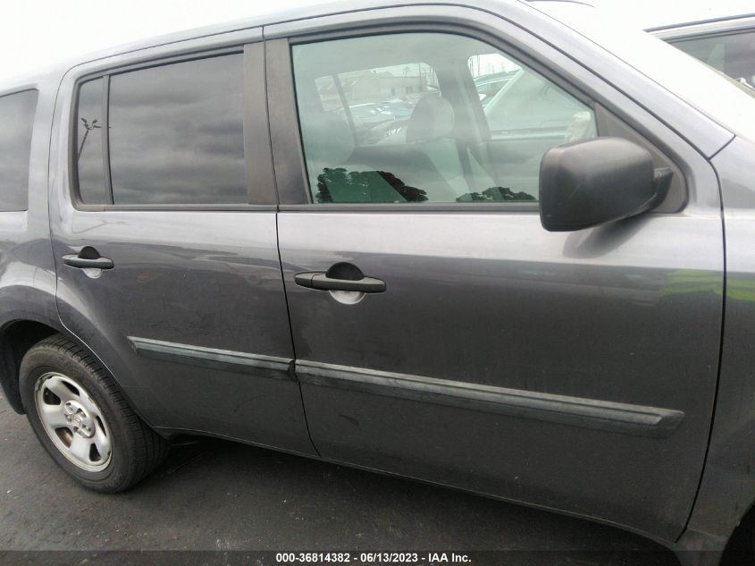 2014 HONDA PILOT LX - 5FNYF3H28EB022880