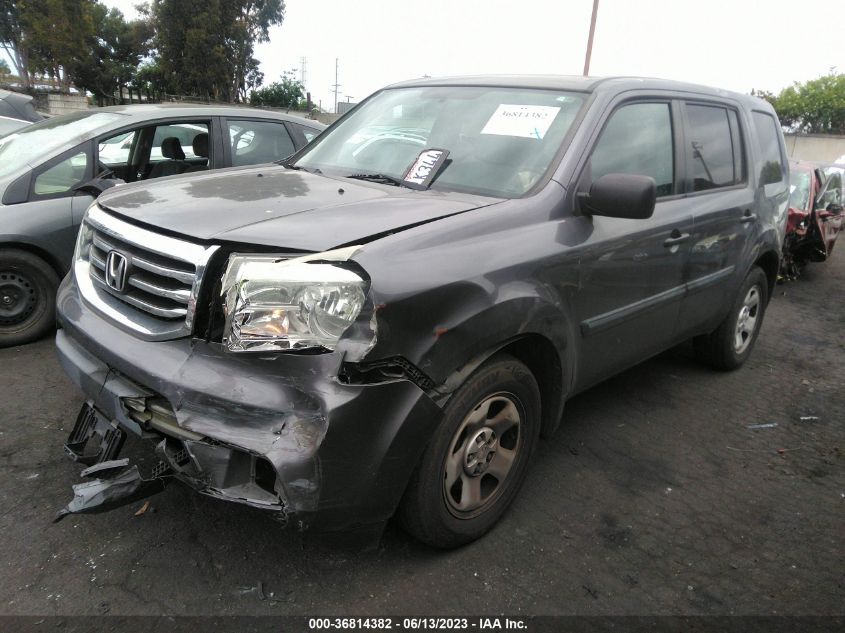 2014 HONDA PILOT LX - 5FNYF3H28EB022880