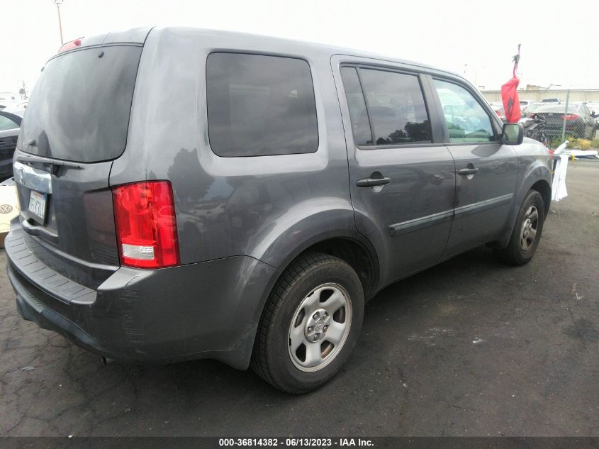 2014 HONDA PILOT LX - 5FNYF3H28EB022880