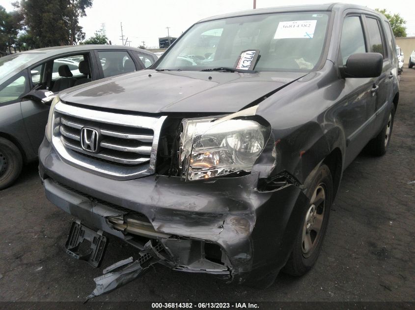 2014 HONDA PILOT LX - 5FNYF3H28EB022880
