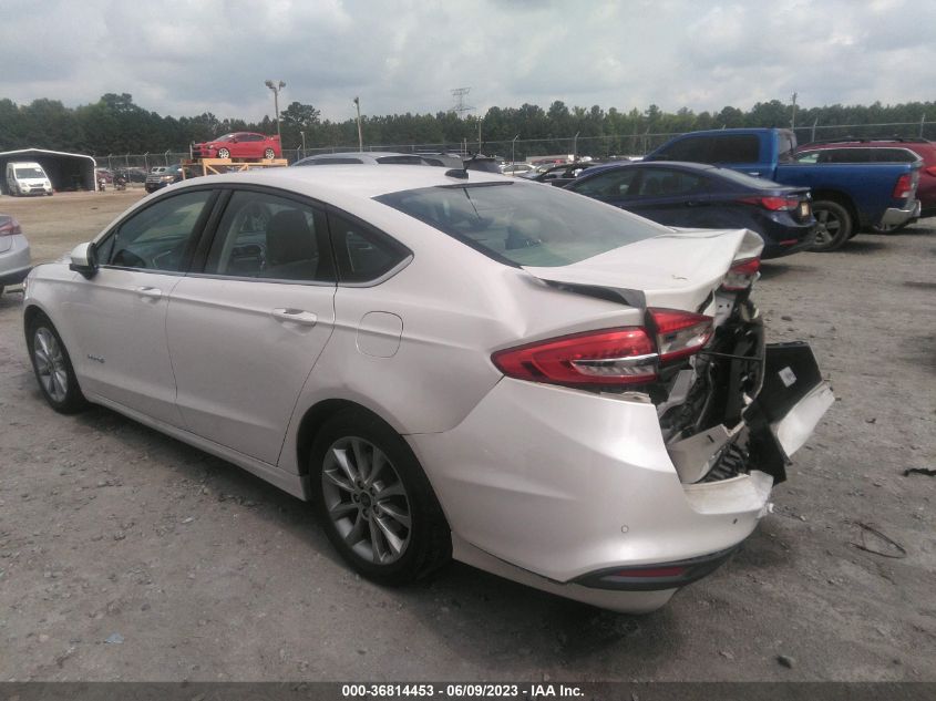 2017 FORD FUSION SE HYBRID - 3FA6P0LU0HR244737