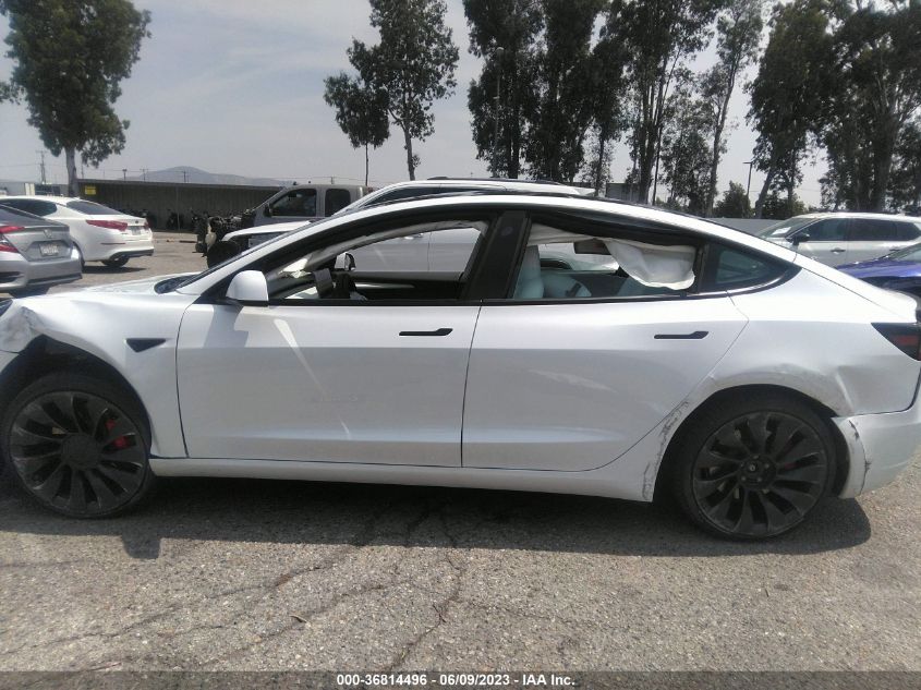 2022 TESLA MODEL 3 PERFORMANCE - 5YJ3E1EC7NF209297