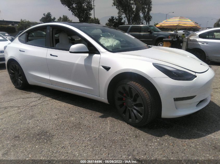 2022 TESLA MODEL 3 PERFORMANCE - 5YJ3E1EC7NF209297