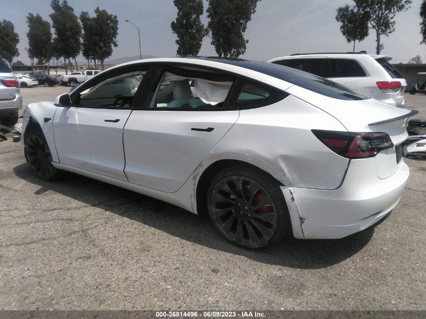 2022 TESLA MODEL 3 PERFORMANCE - 5YJ3E1EC7NF209297