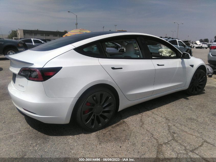 2022 TESLA MODEL 3 PERFORMANCE - 5YJ3E1EC7NF209297