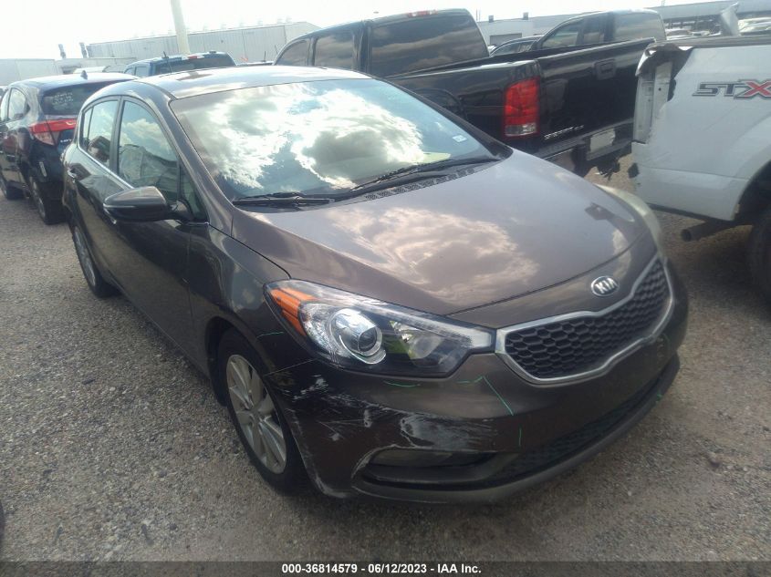 2014 KIA FORTE 5-DOOR EX - KNAFX5A81E5172603
