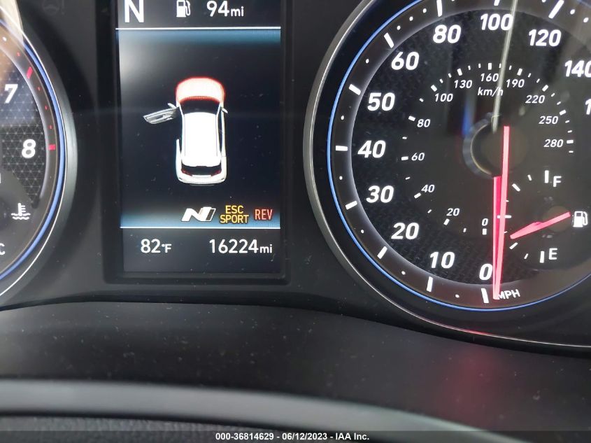2022 HYUNDAI VELOSTER N KMHT36AH8NU012517
