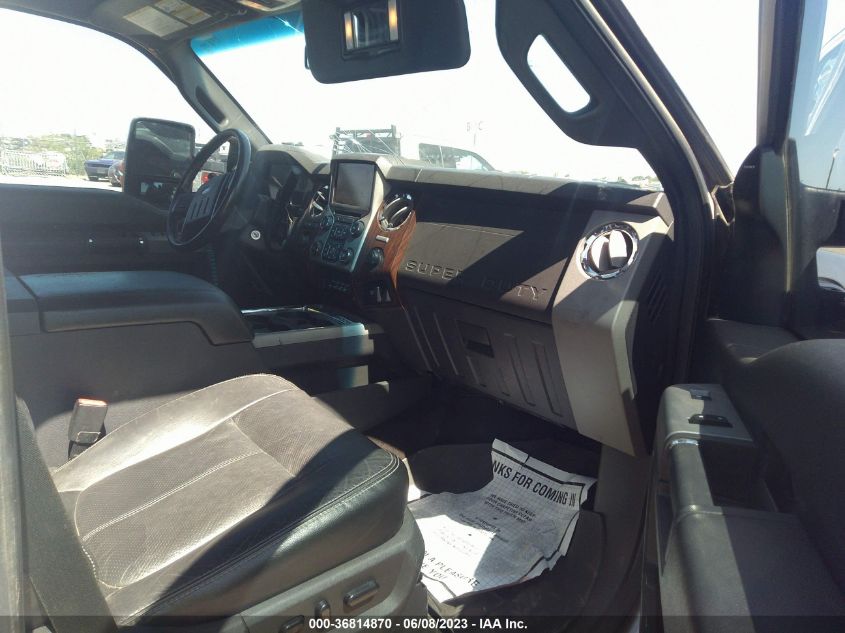 2016 FORD SUPER DUTY F-250 SRW LARIAT/PLATINUM - 1FT7W2B69GEA26569