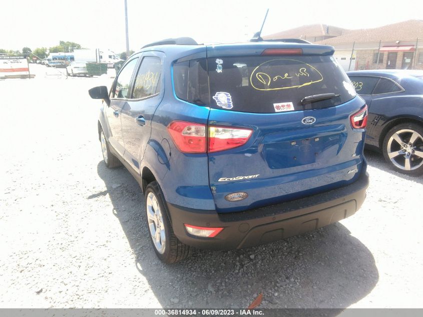 2022 FORD ECOSPORT SE - MAJ6S3GL3NC470170