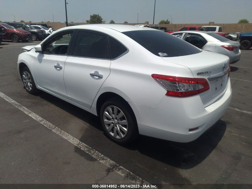 2015 NISSAN SENTRA SR/SL/S/SV/FE+ S - 3N1AB7AP4FY284320