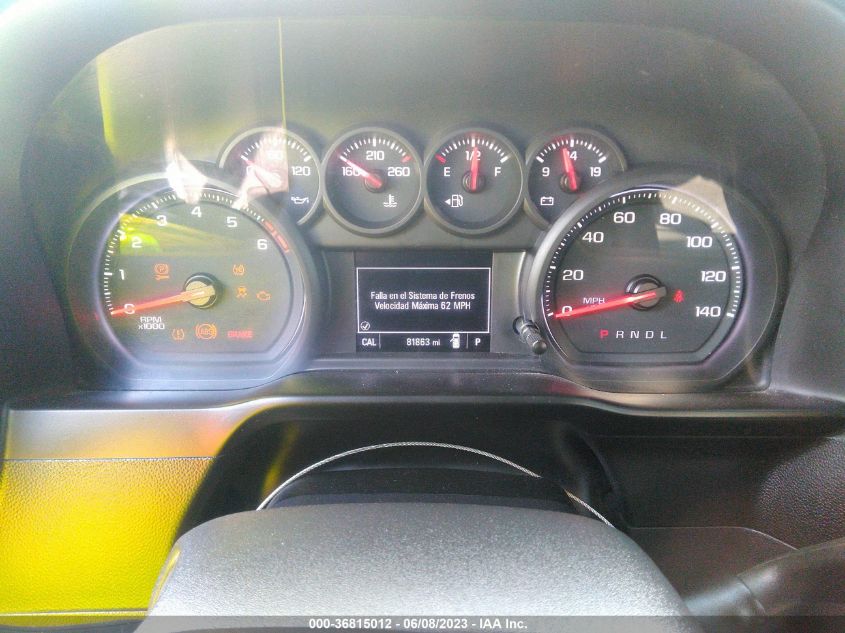 2019 CHEVROLET SILVERADO 1500 CUSTOM - 3GCPWBEF1KG146167