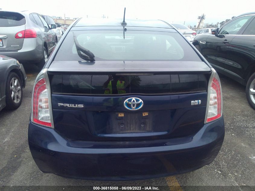 2013 TOYOTA PRIUS ONE/TWO/THREE/FOUR/FIVE - JTDKN3DU4D1729756