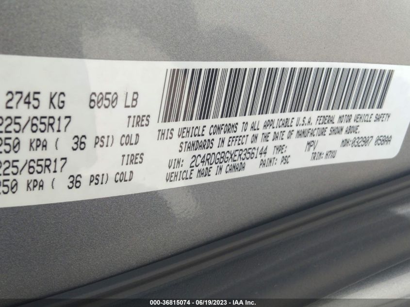 2014 DODGE GRAND CARAVAN SE - 2C4RDGBGXER356144