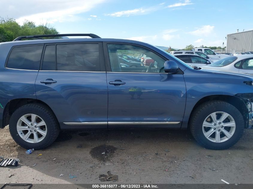2013 TOYOTA HIGHLANDER - 5TDBK3EH1DS249266