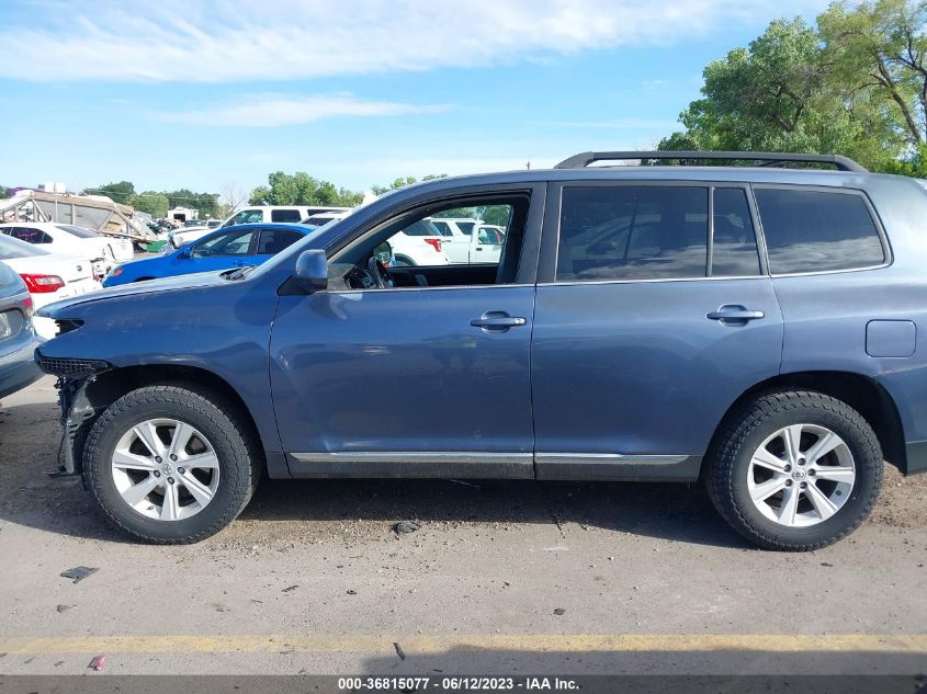 2013 TOYOTA HIGHLANDER - 5TDBK3EH1DS249266