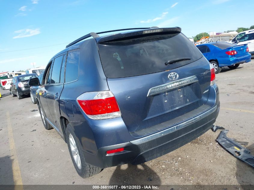 2013 TOYOTA HIGHLANDER - 5TDBK3EH1DS249266