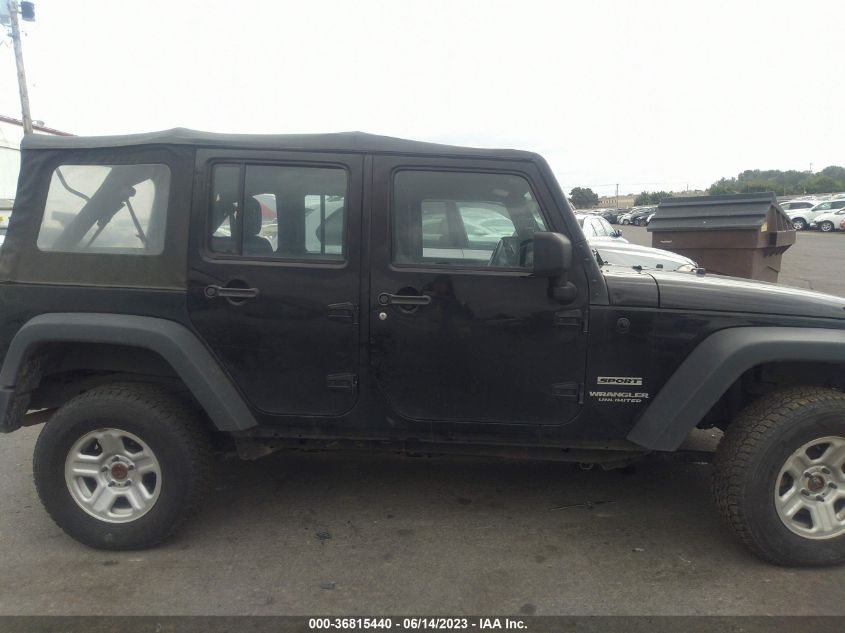 2016 JEEP WRANGLER UNLIMITED SPORT - 1C4BJWDG0GL335946