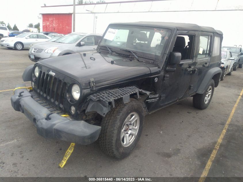2016 JEEP WRANGLER UNLIMITED SPORT - 1C4BJWDG0GL335946