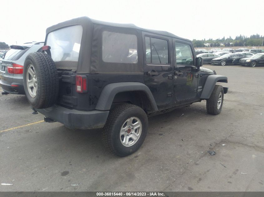 2016 JEEP WRANGLER UNLIMITED SPORT - 1C4BJWDG0GL335946