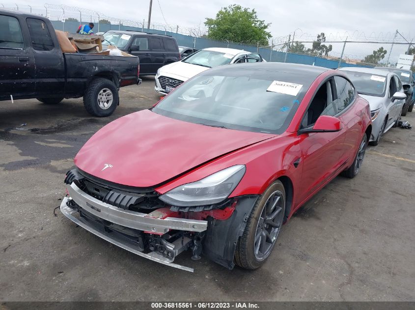 2022 TESLA MODEL 3 - 5YJ3E1EAXNF167710