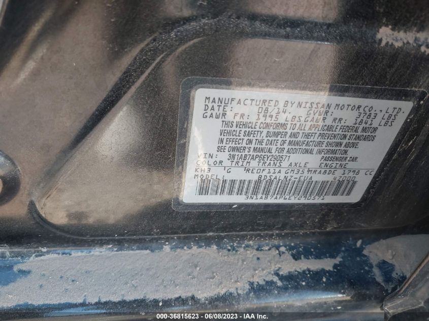 2014 NISSAN SENTRA FE+ SV - 3N1AB7AP6EY290571