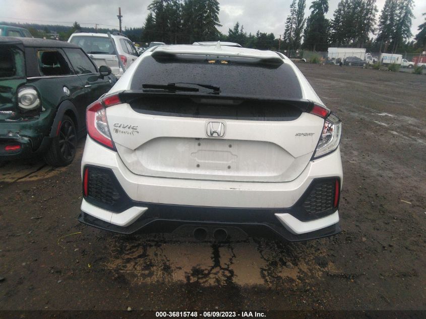 2019 HONDA CIVIC HATCHBACK SPORT - SHHFK7H48KU214791